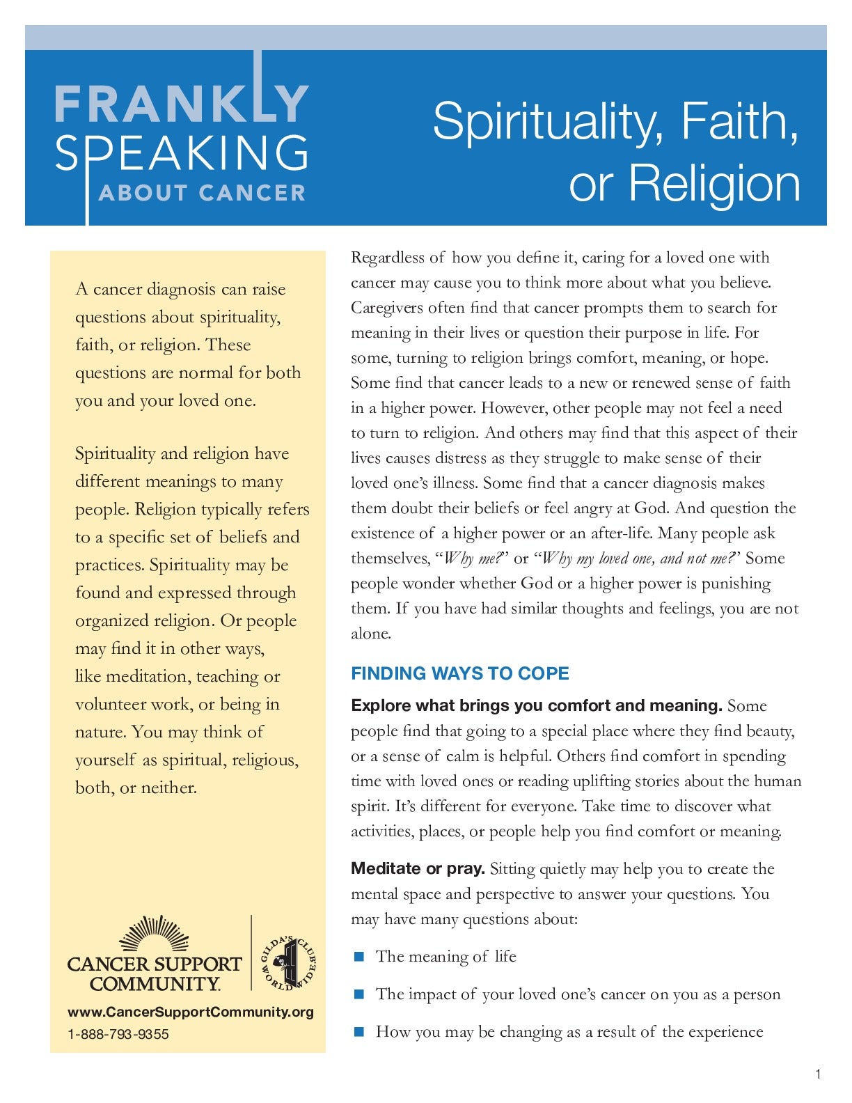 Spirituality Faith Religion