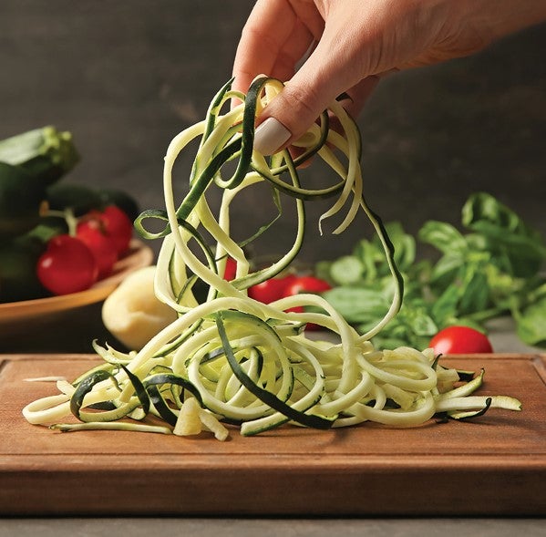 Chicken Puttanesca over Zucchini Noodles 
