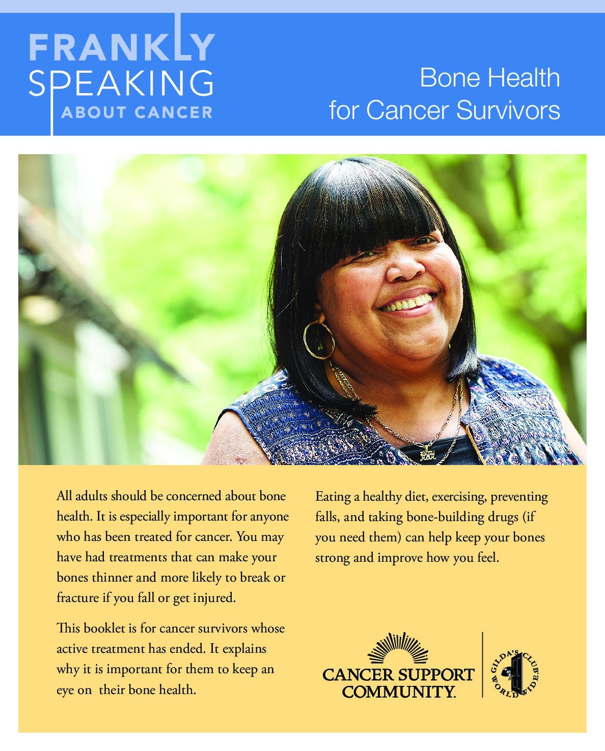 Frankly Speaking About Cancer: Bone Health for Cancer Survivors