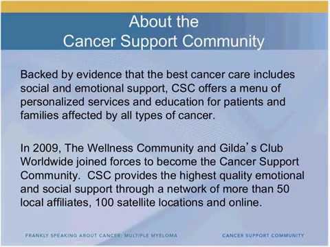 Managing Long Term Side Effects of Multiple Myeloma