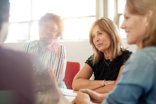 group of people at a meeting