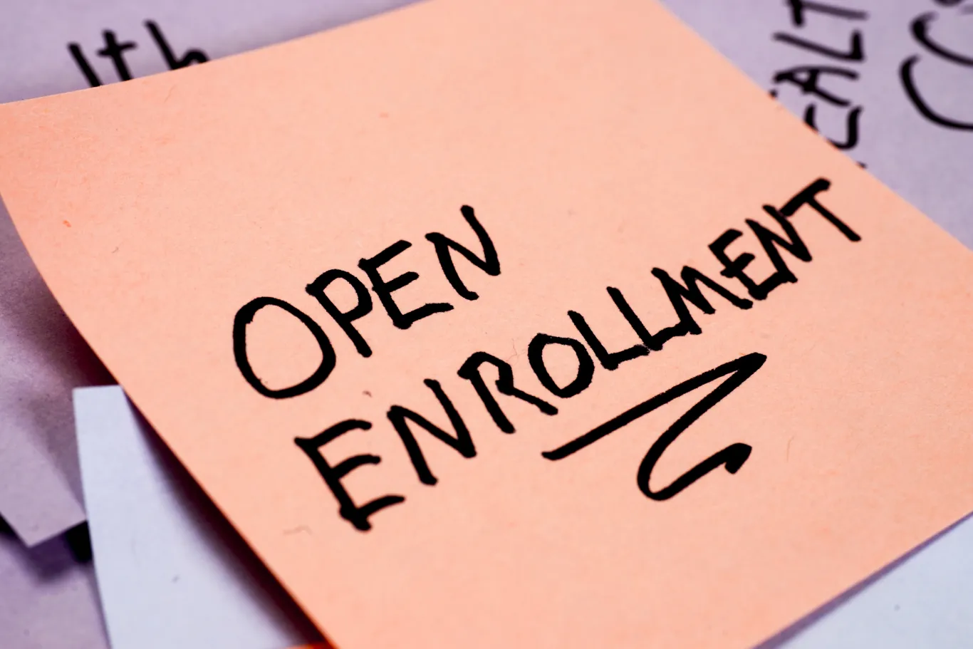 Open enrollment sign