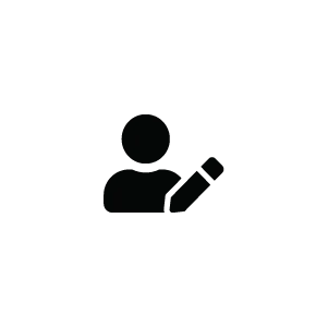 person with a pencil