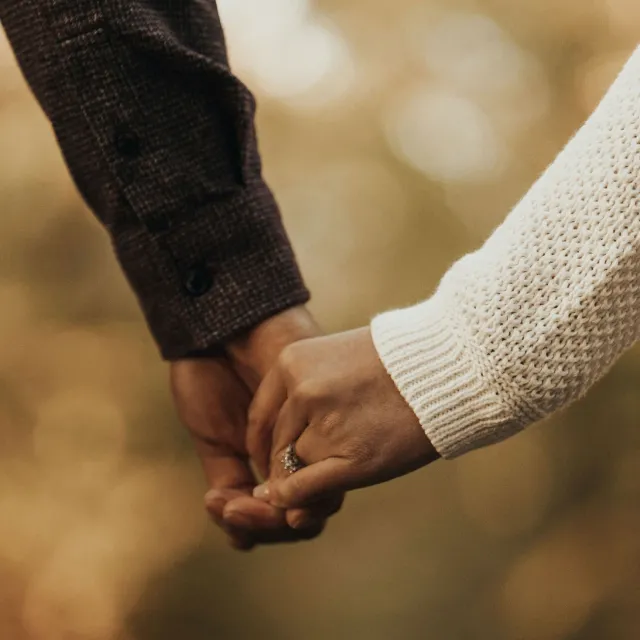 holding hands