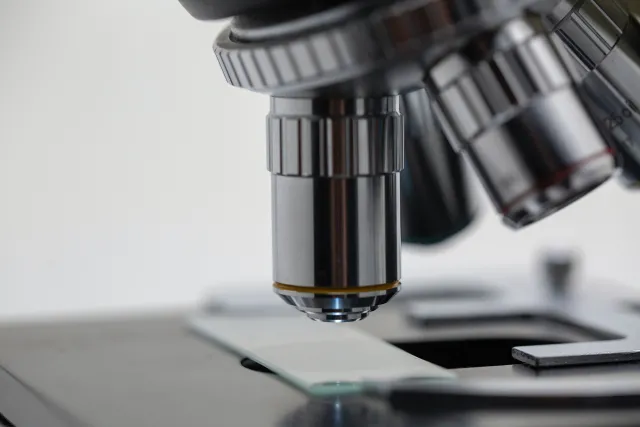 close up shot of a microscope