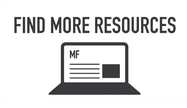 find more resources for MF