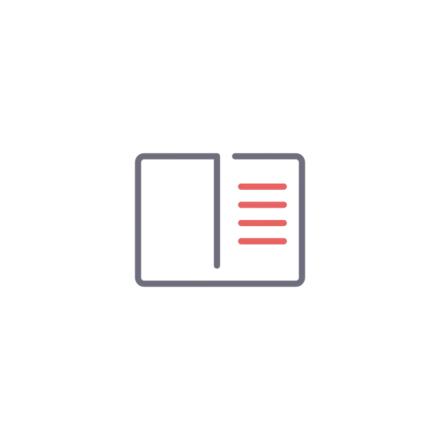 Icon representing a book