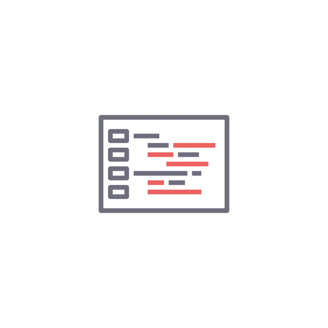 Icon of a check list