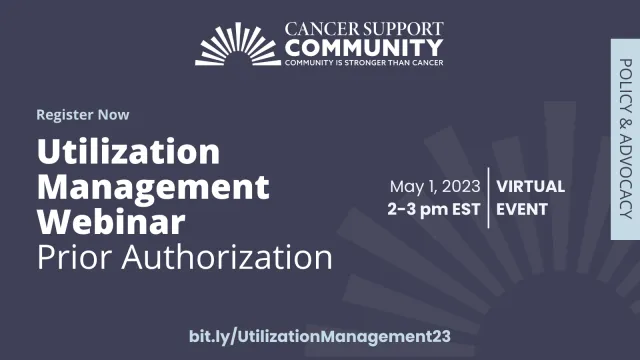 Utilization Management Webinar: Prior Authorization | Cancer Support ...