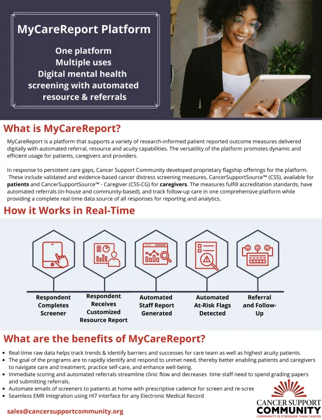 front cover of the CancerSupportSource resource