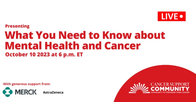 what you need to know about mental health and cancer