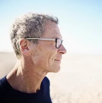 profile white man facing right