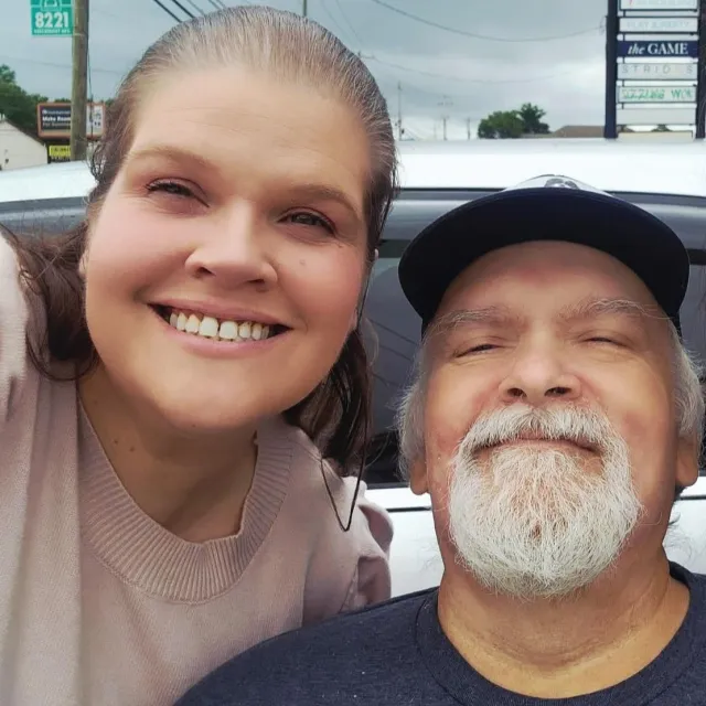 Sonnia with her father, Rodney