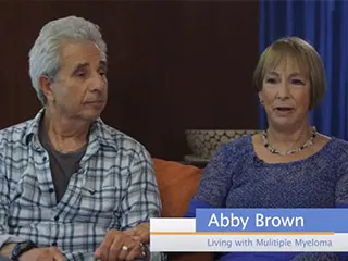 Abby Brown, living with Multiple Myeloma, talking about support found at CSC