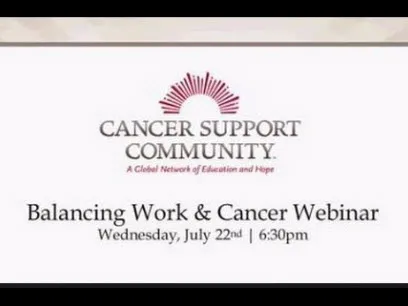 CSC Webinar on Balancing Work and Cancer 