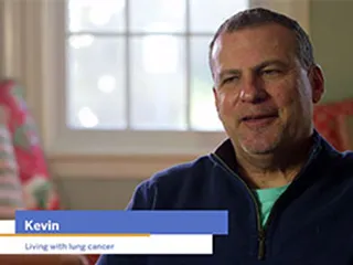 Kevin, living with lung cancer, talking about coping with anger