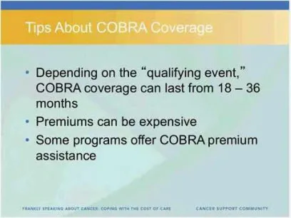 Tips about COBRA Coverage