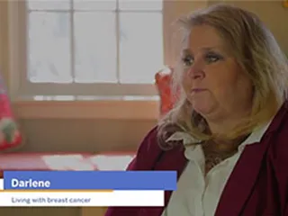 Darlene, living with breast cancer