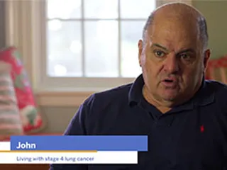 John, living with stage 4 lung cancer, talking about getting support from CSC