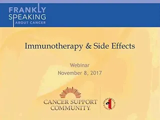 CSC Frankly Speaking About Cancer Webinar on Immunotherapy and Side Effects