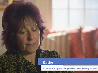 Kathy, former caregiver for partner with kidney cancer 