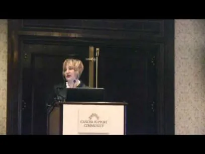 white woman presenting on newest trends