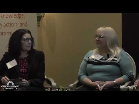two women speaking at a CSC panel