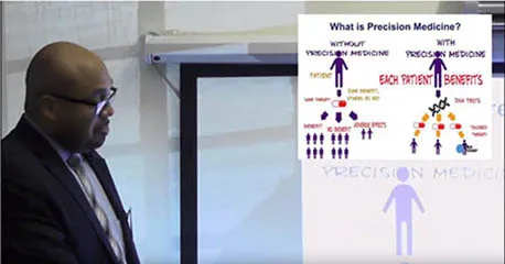 Craig Emmitt Cole, MD discussing precision medicine