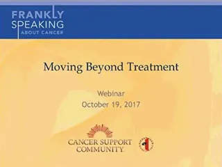 CSC Frankly Speaking About Cancer Webinar on Moving Beyond Treatment