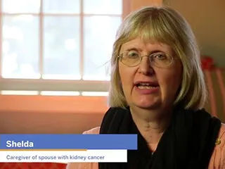 Shelda, caregiver of spouse with kidney cancer 