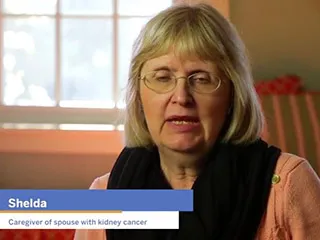 Shelda, caregiver of spouse with kidney cancer 