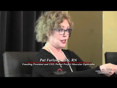 Pat Furlong, BSN, RN, Founding President and CEO, Parent Project Muscular Dystrophy, talking about working with regulators