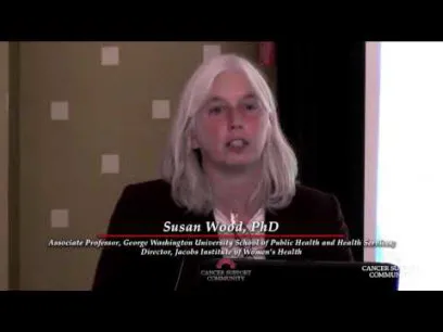 Susan Wood, PhD, Associate Professor, George Washington University School of Public Health and Health Services, Director, Jacobs Institute of Women's Health, talking about working with regulators