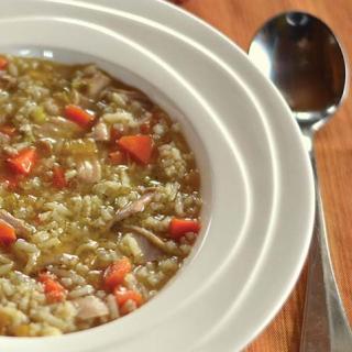 Ginger Turkey and Wild Rice Soup