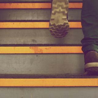 Moving up the steps
