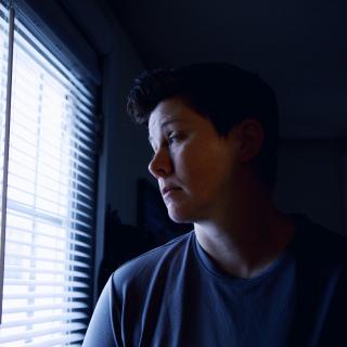 A person in pain