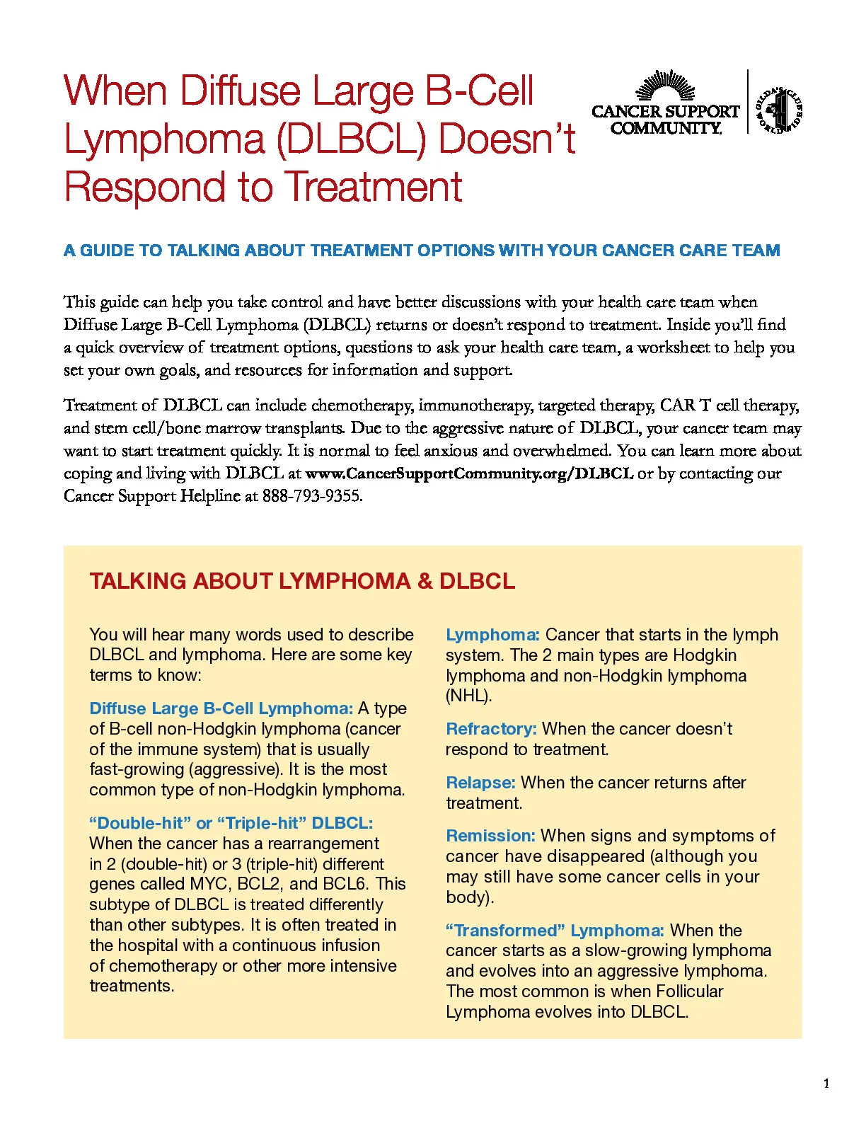 When DLBCL Doesn't Respond to Treatment