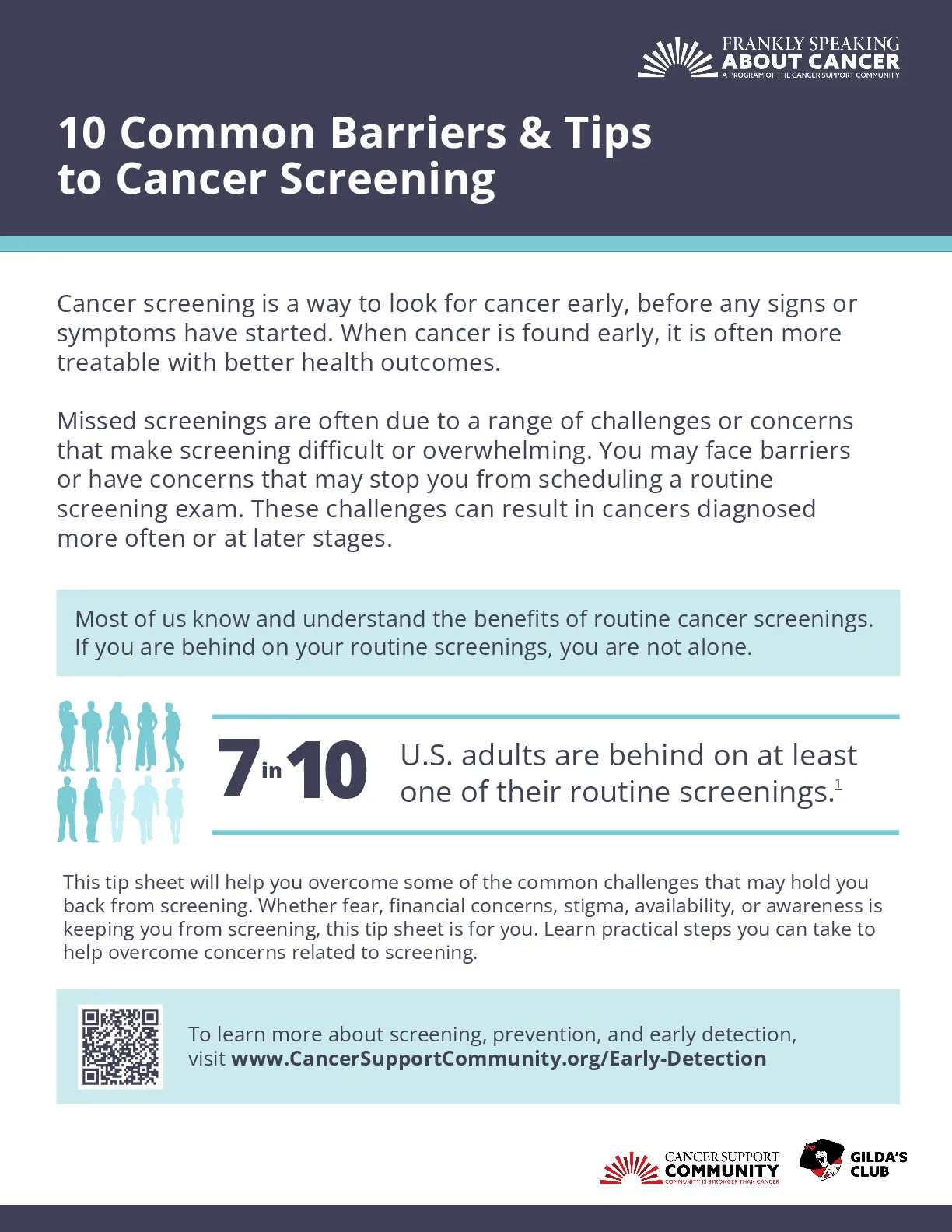 10 Common Barriers & Tips to Cancer Screening 