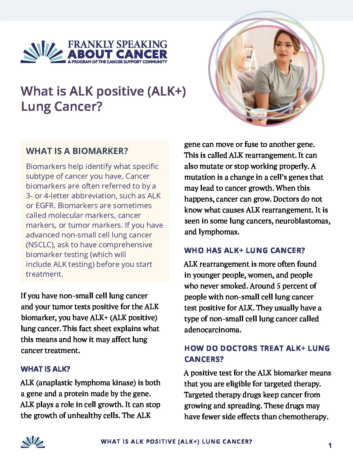 What is ALK positive (ALK+)  Lung Cancer?