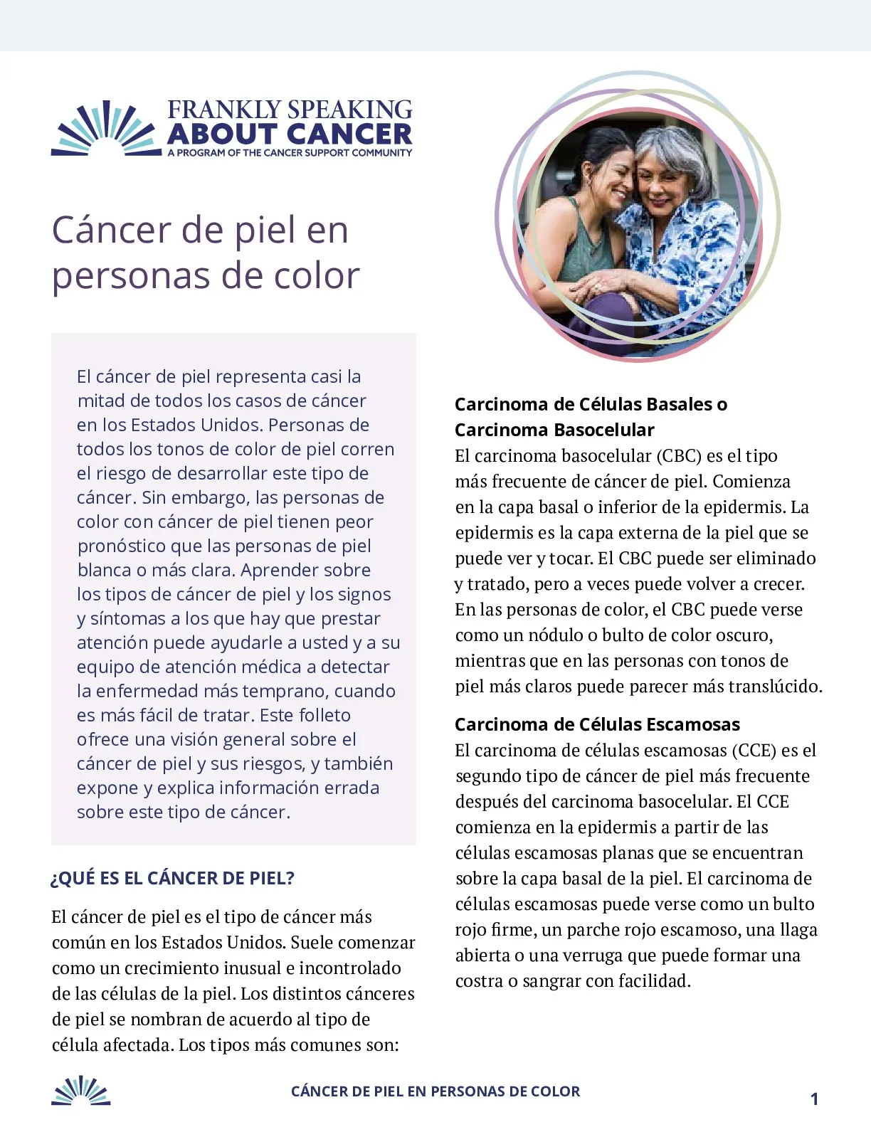 Cáncer de Piel en Personas de Color