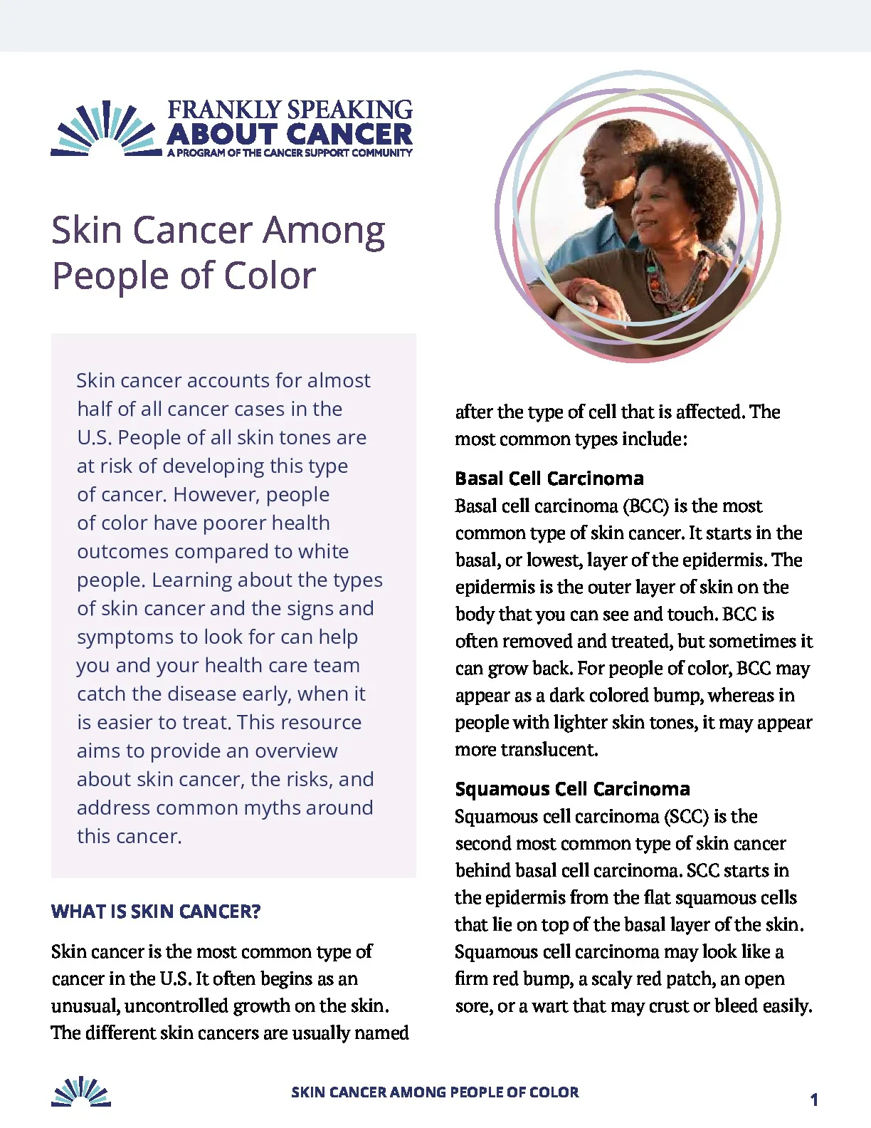 Skin Cancer Among People of Color