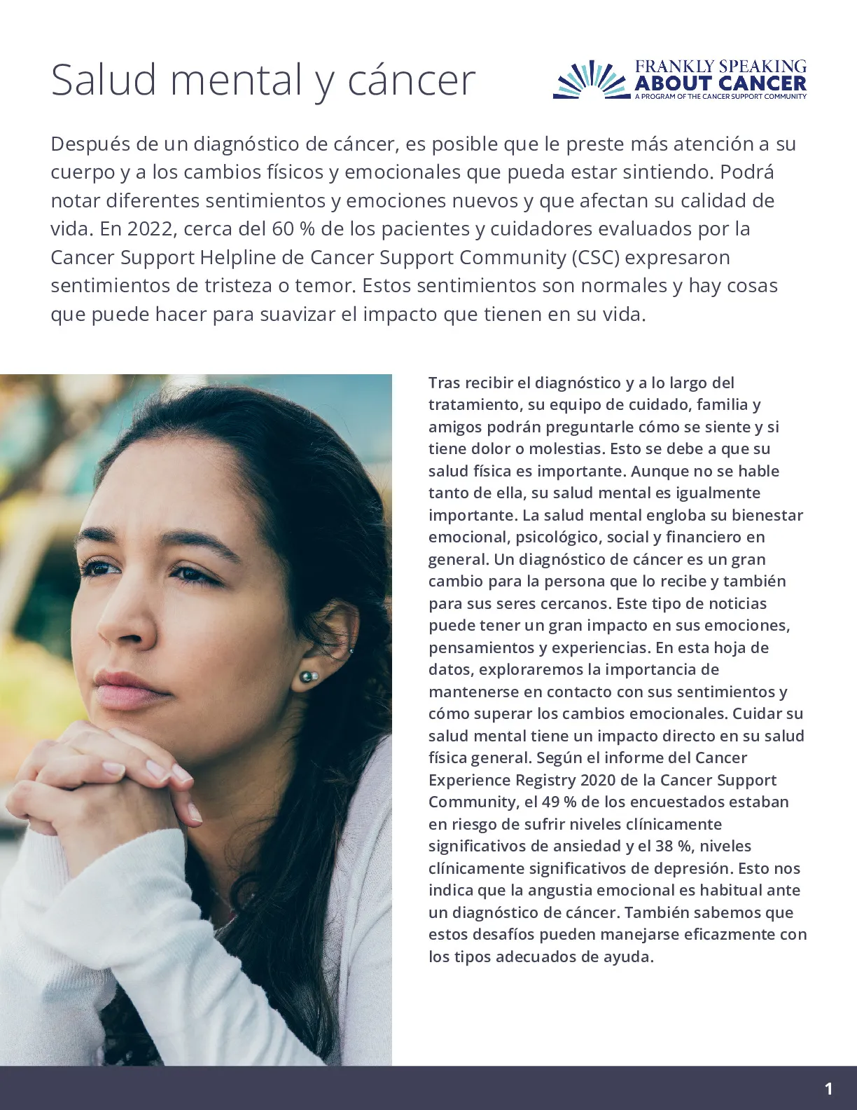 Salud Mental y Cáncer