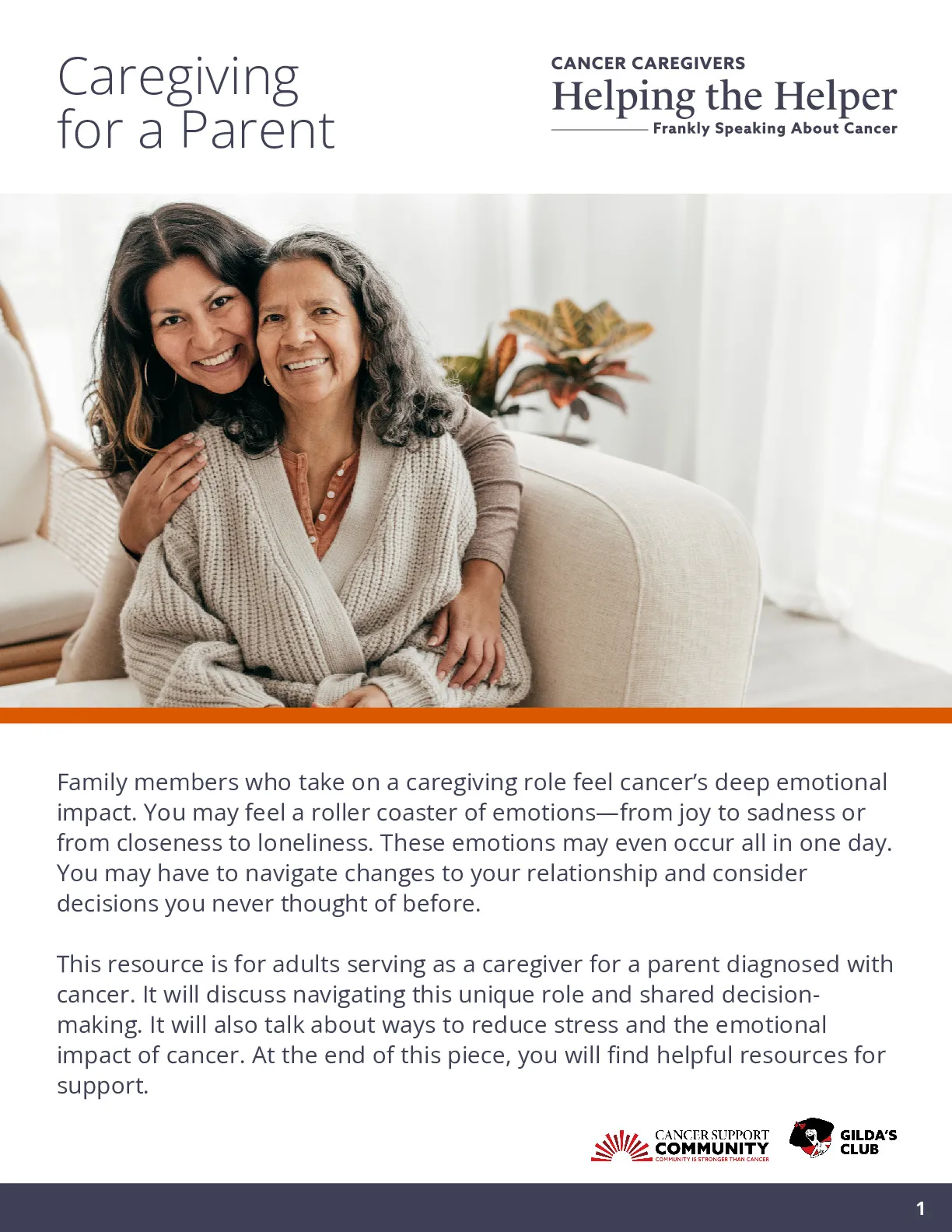 Caregiving for a Parent