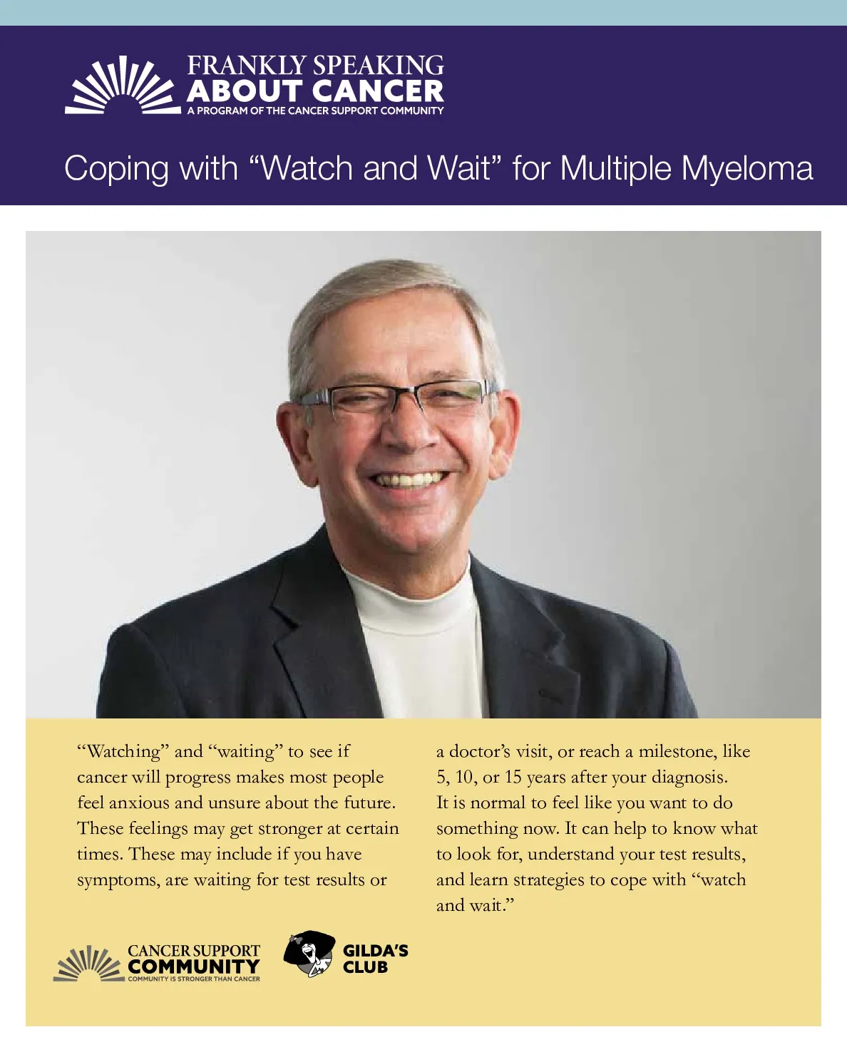 Coping with “Watch and Wait” for Multiple Myeloma