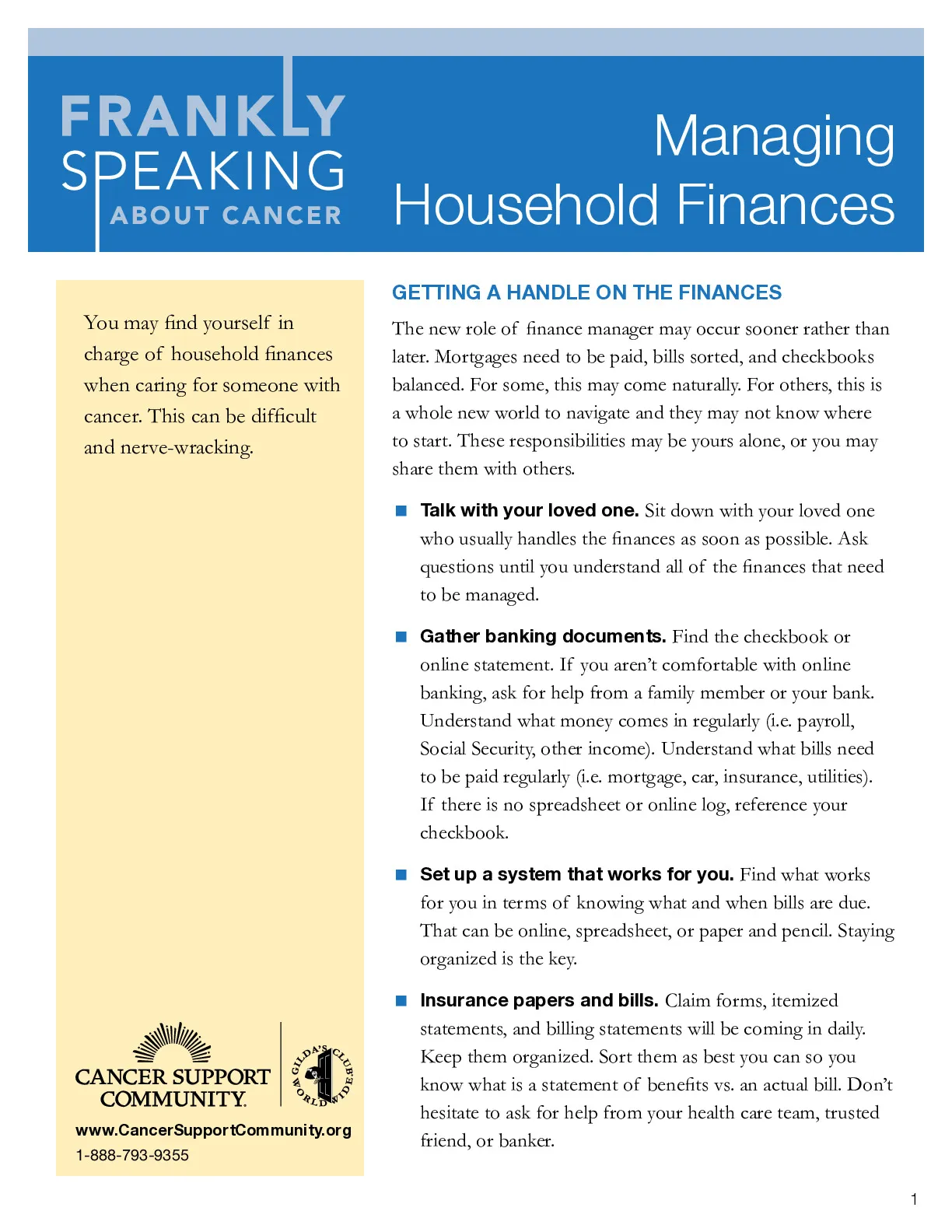 Managing Household Finances