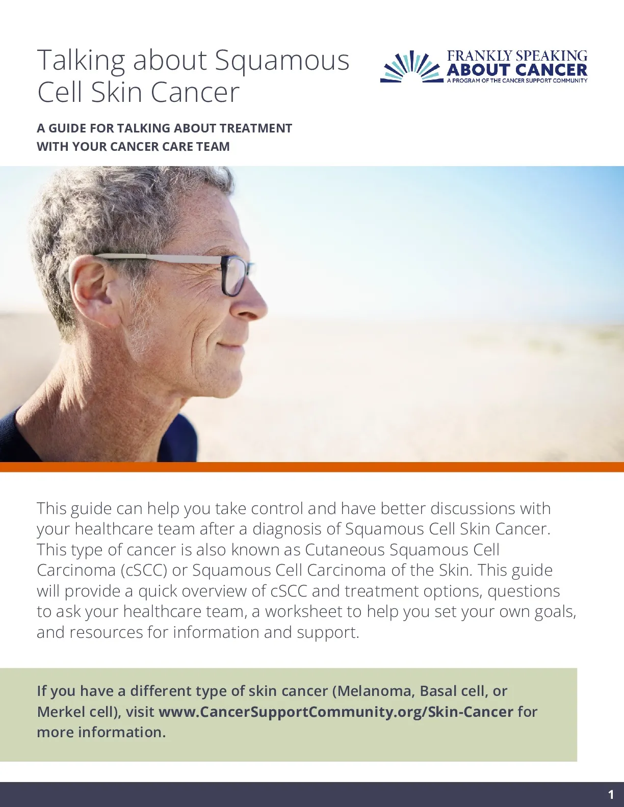 Talking about Squamous Cell Skin Cancer