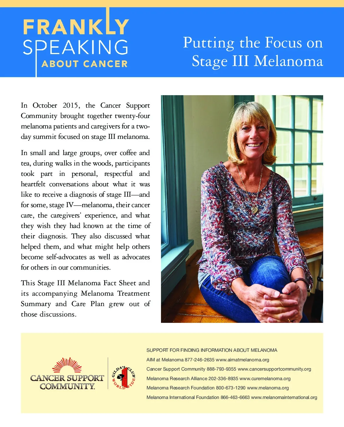 Putting the focus on Stage 3 Melanoma
