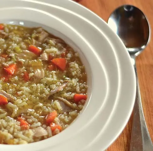 Ginger Turkey and Wild Rice Soup