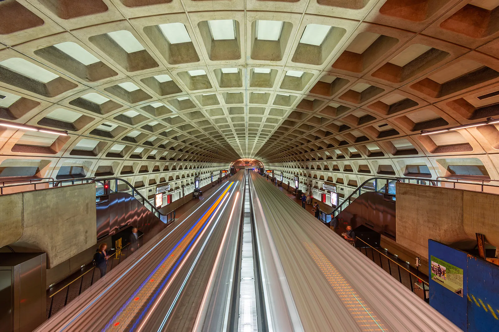 image of busy train traffic