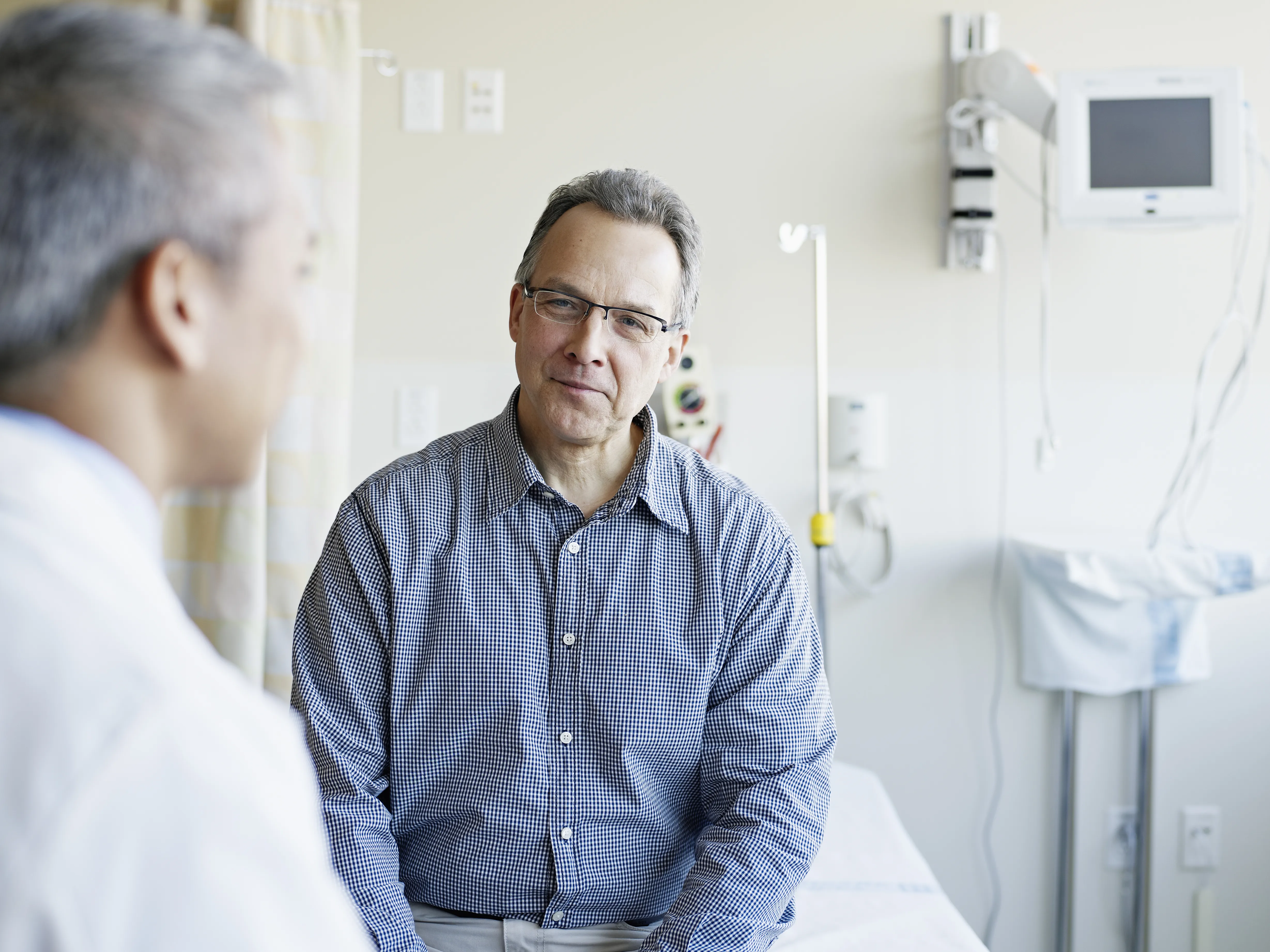 Man in doctor's office 